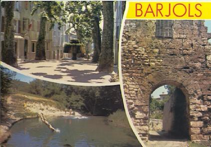 POSTAL 56122: Barjolsm place de la Mairie Le Rasclaou Vieille Porte