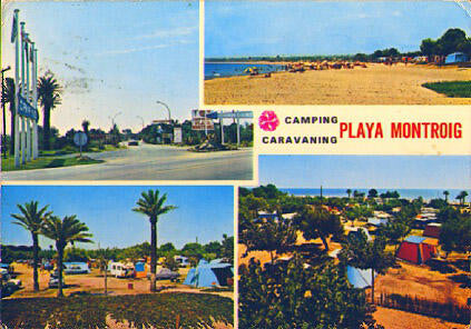 POSTAL 56240: Camping Caravaning Playa Montroig Tarragona