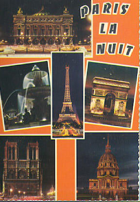 POSTAL 56283: Paris la nuit