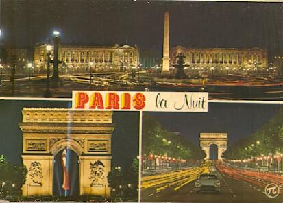 POSTAL 56320: Paris la Nuit