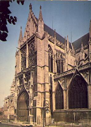POSTAL 56352: Catedral de Troyes fachada norte