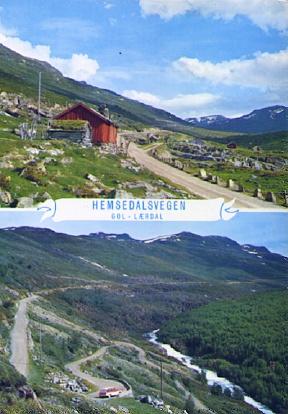 POSTAL 56364: Hemsedalsvegen – Gol – Laerdal