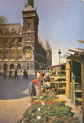 POSTAL 56387: Paris The Flower Market