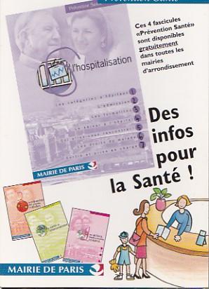 POSTAL 56417: Prevention Sante Mairie de Paris