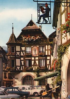 POSTAL 56445: Kaysersberg Magnifique maison a pans de bois et oriel