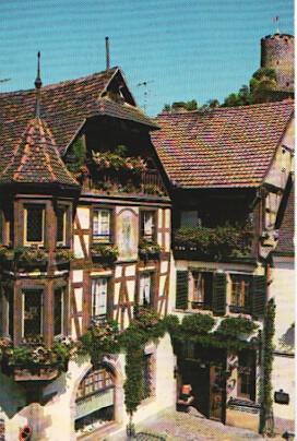 POSTAL 56447: Kaysersberg Magnifique maison a pans de bois et oriel
