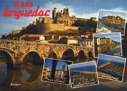 POSTAL 56473: le bas Languedoc Promenade en Languedoc