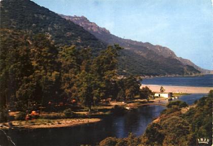 POSTAL 56511: Porto Le Camping au bord du Fleuve Corse