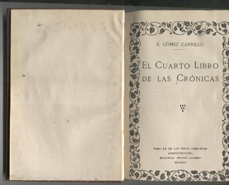 El cuarto libro de las cronicas