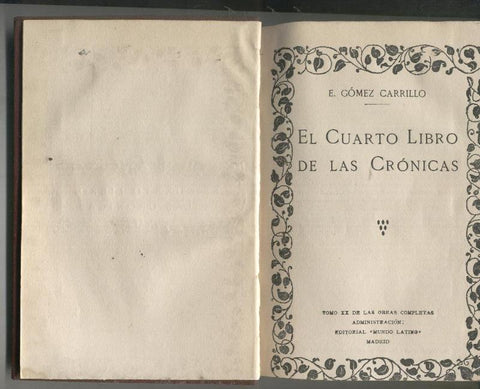 El cuarto libro de las cronicas