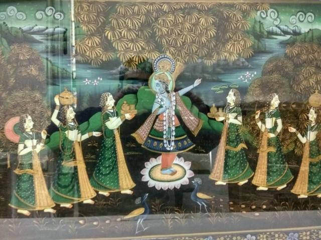 Cuadro: Ofrendas a la DIOSA HINDU KRISHNA (Encarnacion de la Diosa Vishnu)