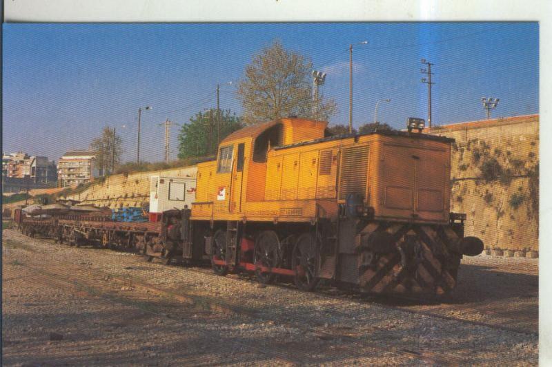 Postal 011021: Tractor diesel empresa Entrecanales y Cubiertas, La Sagrera en Barcelona en 1998