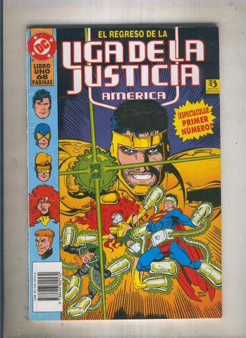 El regreso de la Liga de la Justicia America numero 01 (numerado 2 en trasera)