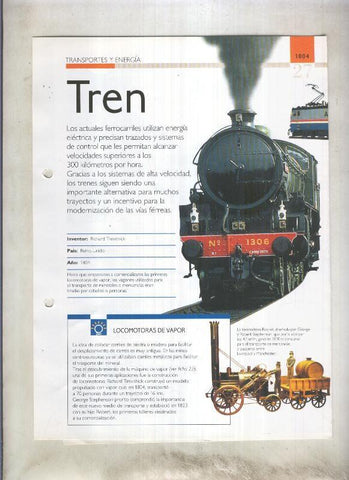 Tren:  son 4 paginas y 