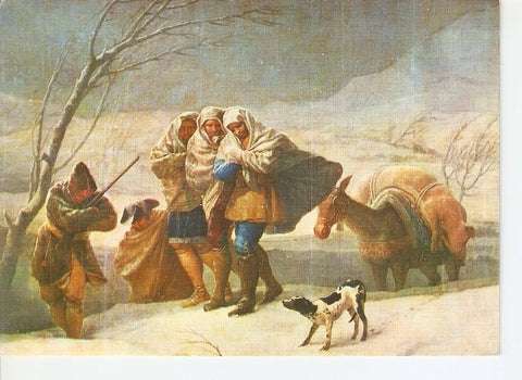 Postal 024939 : La Nevada (1786). Escuela Española. Goya