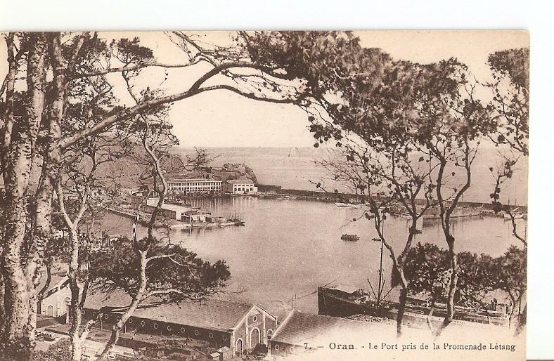 Postal 036218 : oran - Le Port Pris de Promenade Letang
