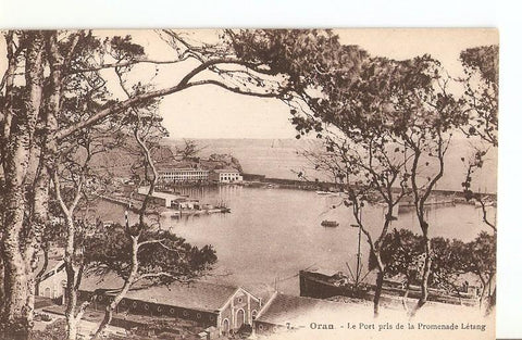 Postal 036218 : oran - Le Port Pris de Promenade Letang