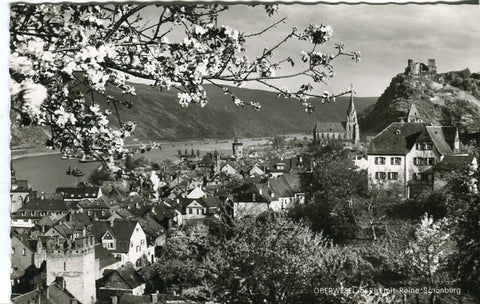 Postal-Postcard 17242: AM SCHONEN RHEIN - Oberwesel Ruine SCHONBURG