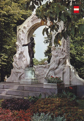 Postal 60299: Monumento a Johan Strauss (Viena Austria)