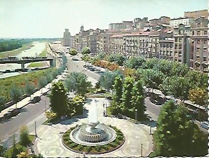 POSTAL 55990: LLEIDA. Plaza del Gobierno Civil 