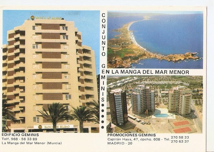 Postal 043082 : Conjunto Geminis. En la Manga del Mar Menor