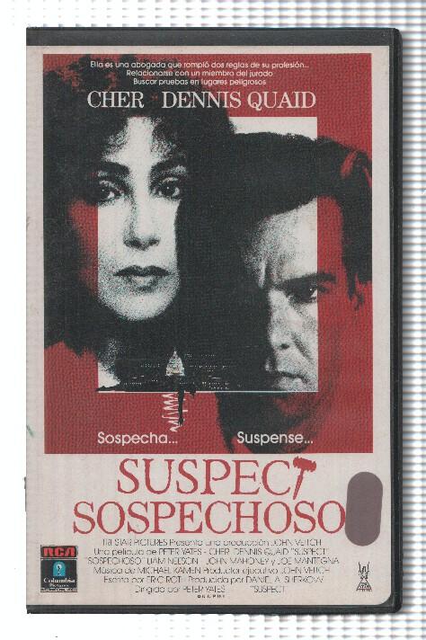 VHS-Cine: SOSPECHOSO - Cher, Dennis Quaid 