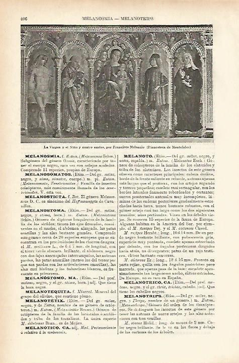 LAMINA ESPASA 17741: La Virgen y el Niño por Melanzio