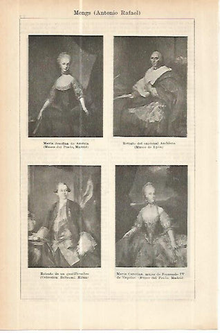 LAMINA ESPASA 17793: Retratos pintados por A. R. Mengs