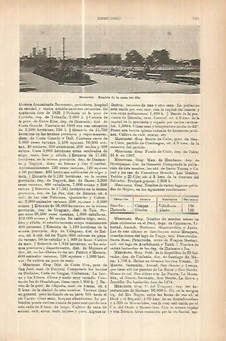 LAMINA ESPASA 17828: Rambla en Mercedes Argentina