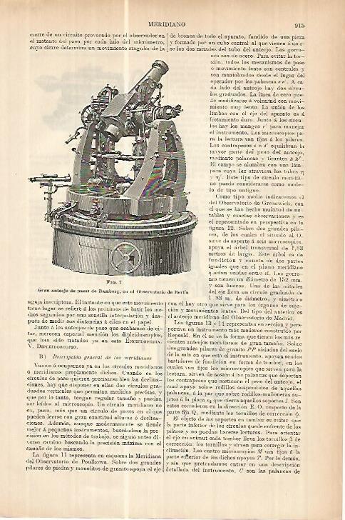 LAMINA ESPASA 17846: Anteojo en el Observatorio de Berlin