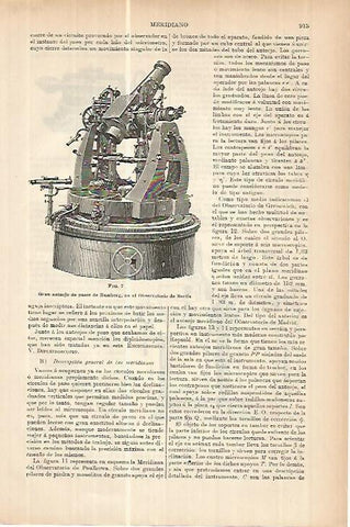 LAMINA ESPASA 17846: Anteojo en el Observatorio de Berlin