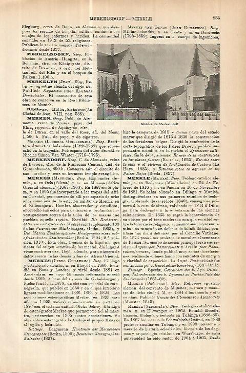 LAMINA ESPASA 17851: Abadia de Merkelbeek
