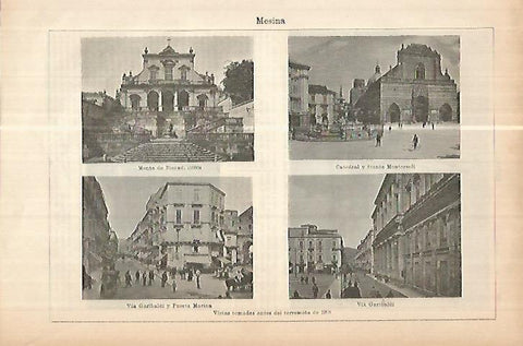LAMINA ESPASA 17863: Edificios de Mesina
