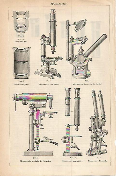 LAMINA ESPASA 17925: Tipos de microscopio
