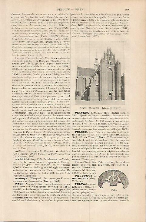 LAMINA ESPASA Alemania 17943: Iglesia de Pelplin Alemania