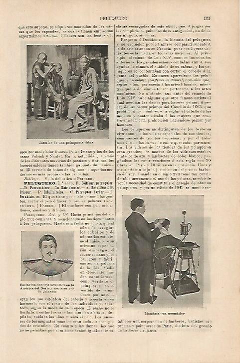LAMINA ESPASA 17946: Peluqueria