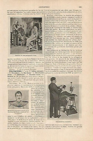 LAMINA ESPASA 17946: Peluqueria