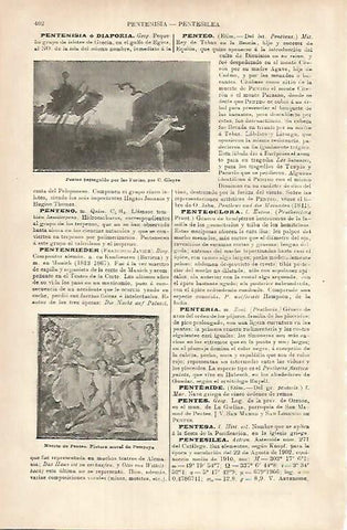 LAMINA ESPASA 17961: Penteo perseguido por las furias por Gleyre