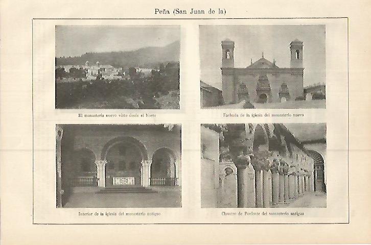 LAMINA ESPASA 17964: Vistas de San Juan de la Peña