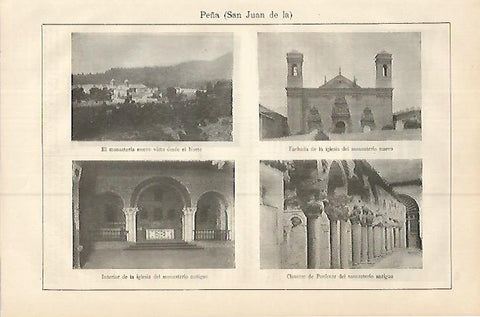 LAMINA ESPASA 17964: Vistas de San Juan de la Peña