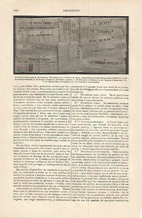 LAMINA ESPASA 18009: Periodicos internacionales