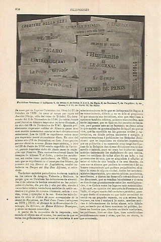 LAMINA ESPASA 18012: Periodicos de Francia e Italia