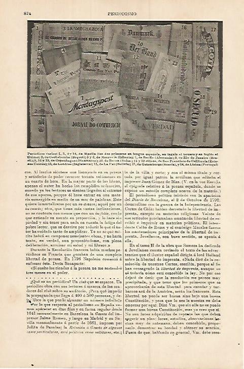 LAMINA ESPASA 18014: Periodicos varios