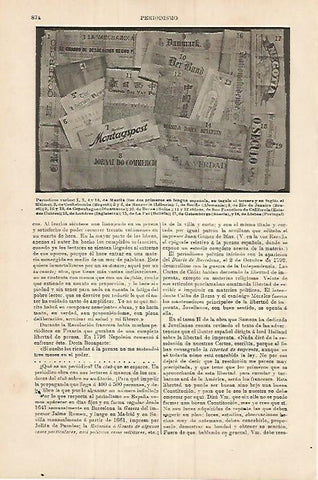 LAMINA ESPASA 18014: Periodicos varios