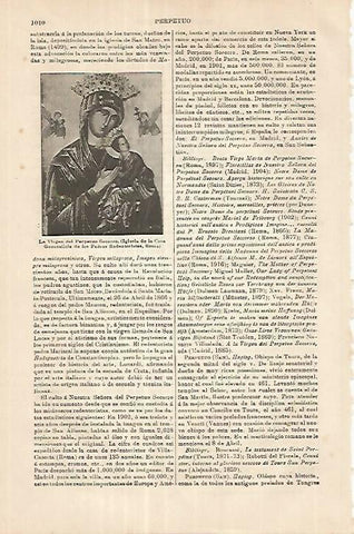 LAMINA ESPASA 18026: La Virgen del Perpetuo Socorro