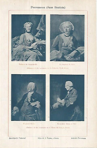 LAMINA ESPASA 18039: Retratos pintados por Perronneau