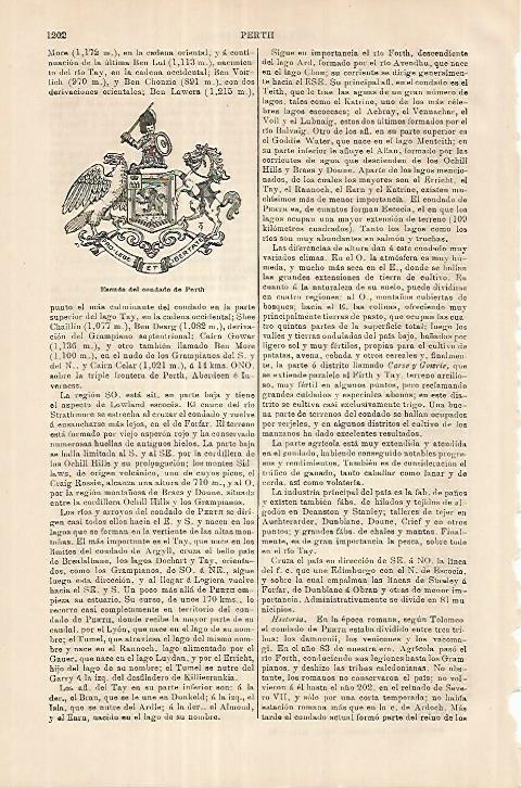 LAMINA ESPASA 18059: Escudo del condado de Perth