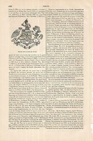 LAMINA ESPASA 18059: Escudo del condado de Perth
