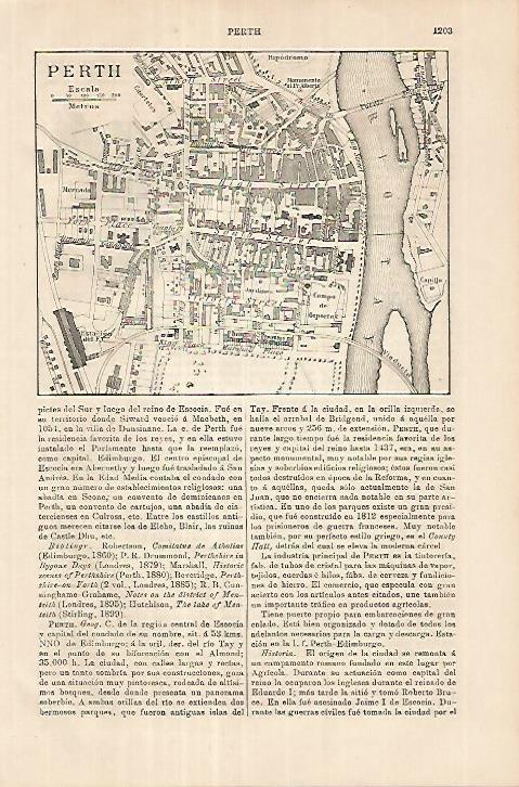 LAMINA ESPASA 18060: Plano de Perth Escocia