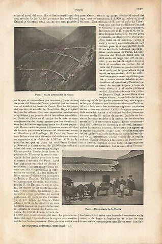LAMINA ESPASA 18065: Sierra de Peru